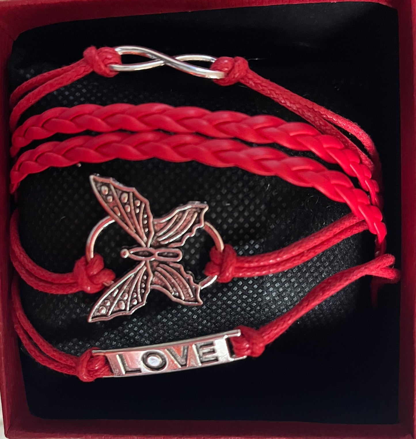 5 strand leather bracelet jewellery