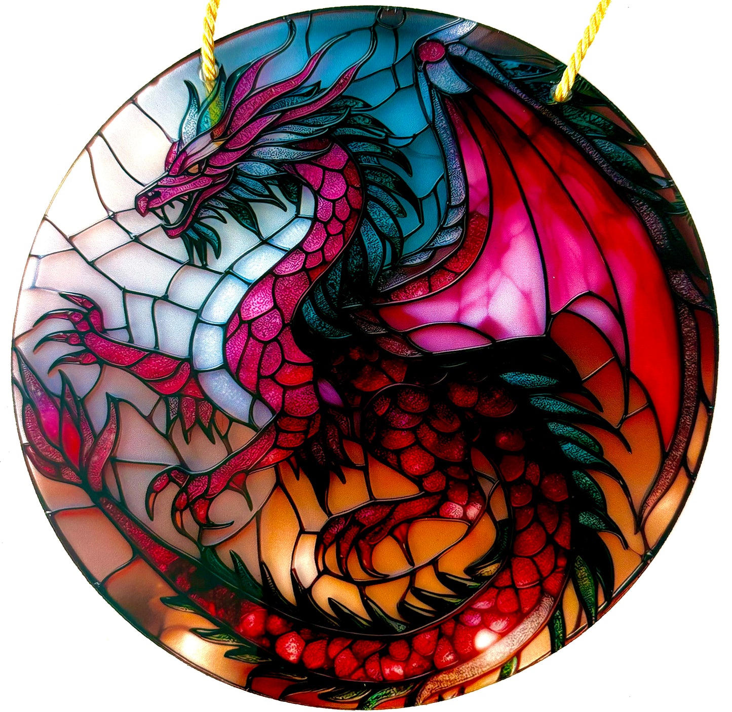 Dragon Suncatcher - pink