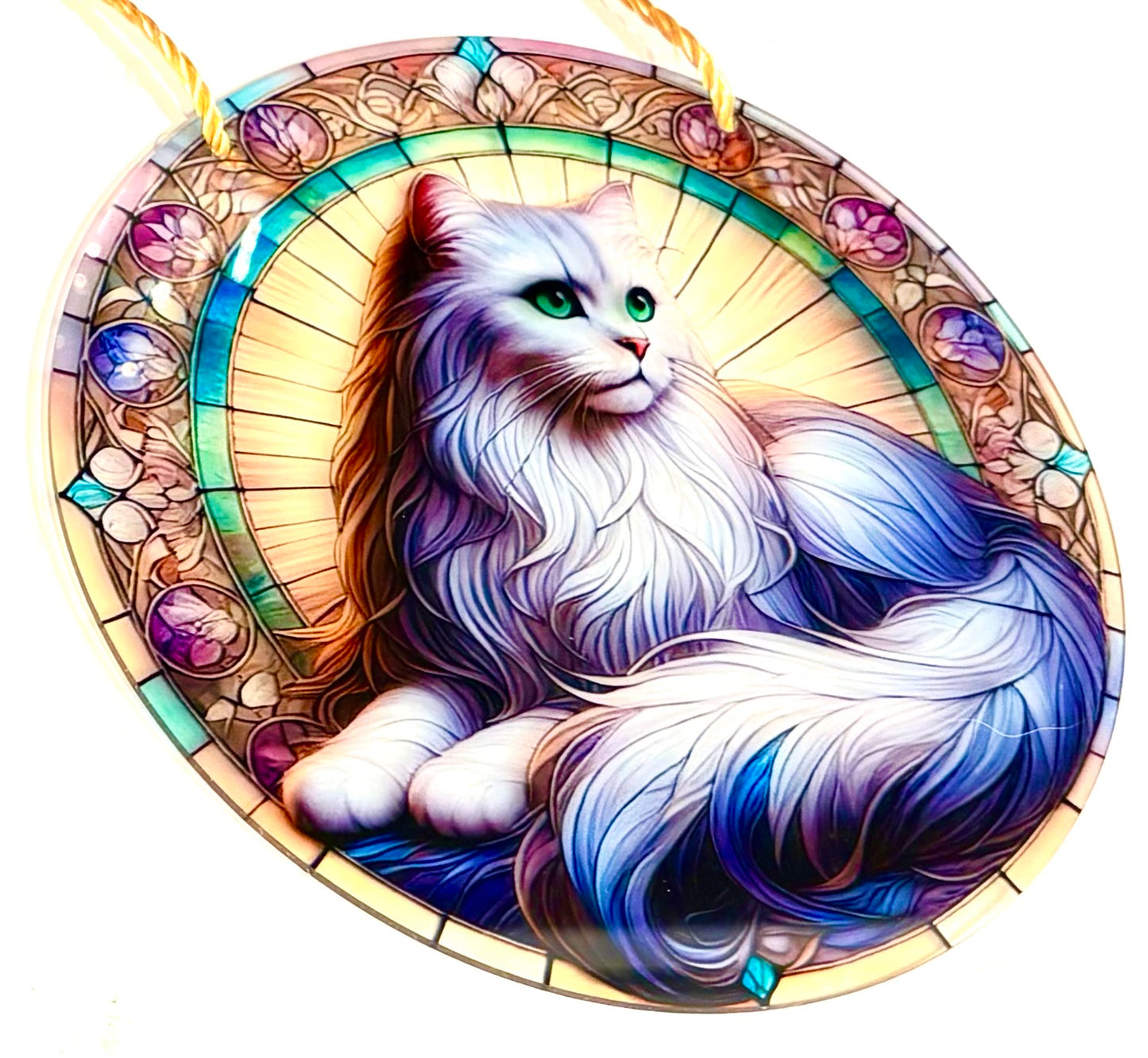 Cat - suncatcher grey cat
