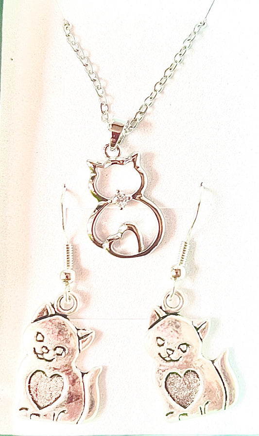 2pc jewellery set - Cat