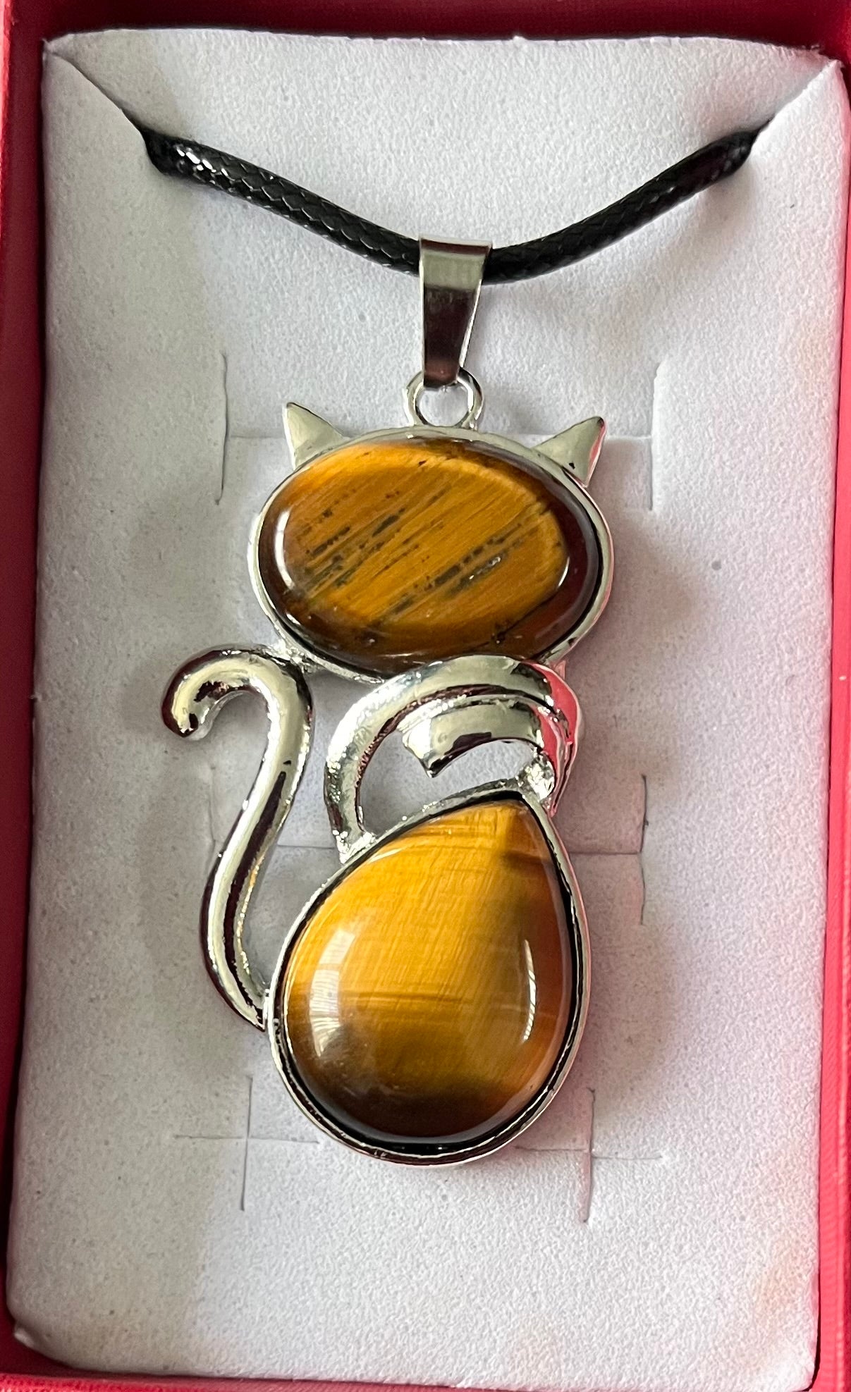 Cat - Tigers eye style necklace