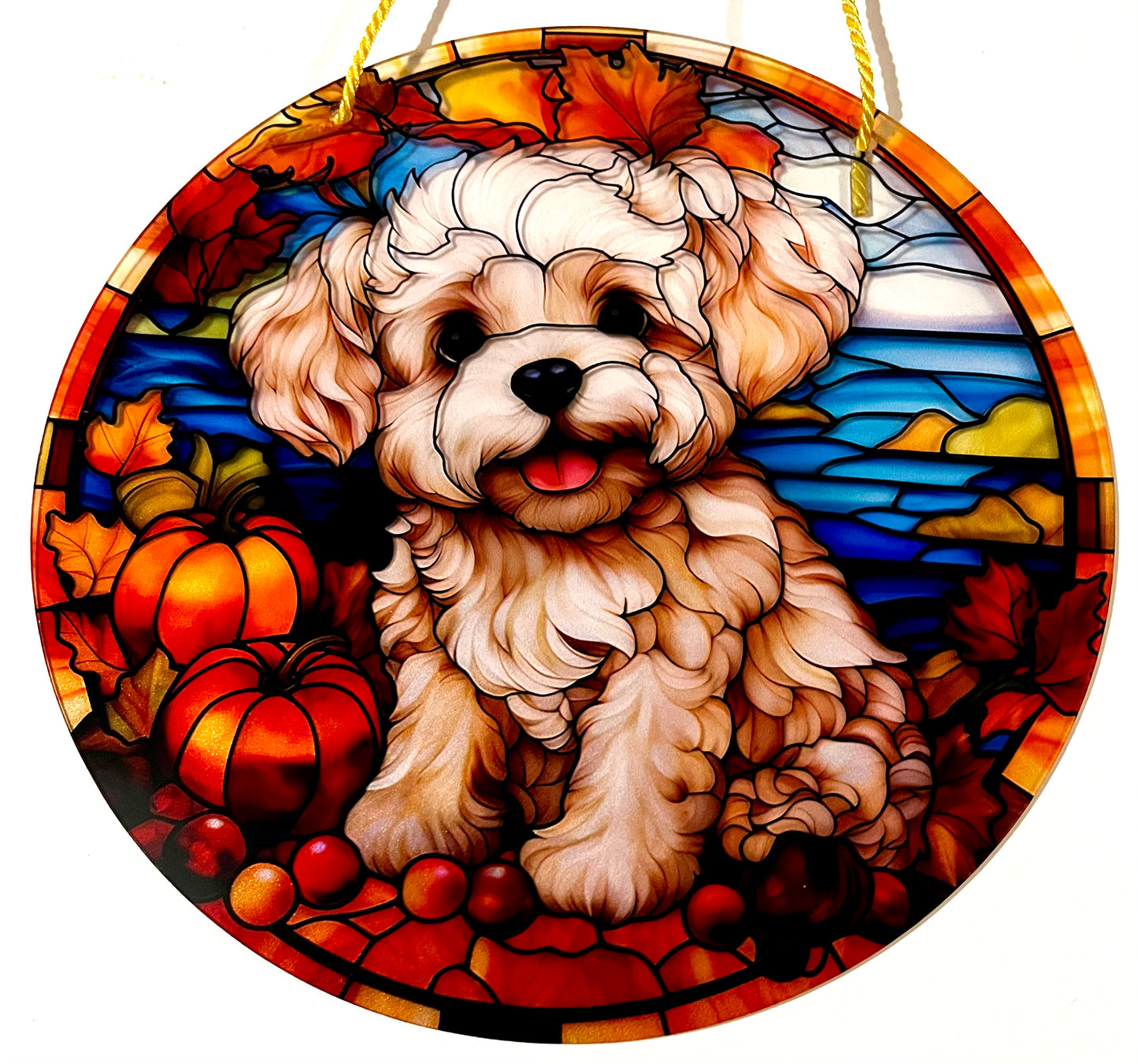 Dog suncatcher - cockapoo puppy