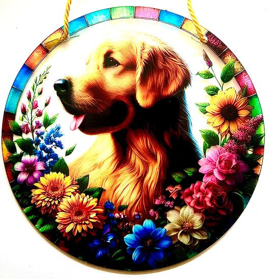 Dog Suncatcher - Retriever (golden)