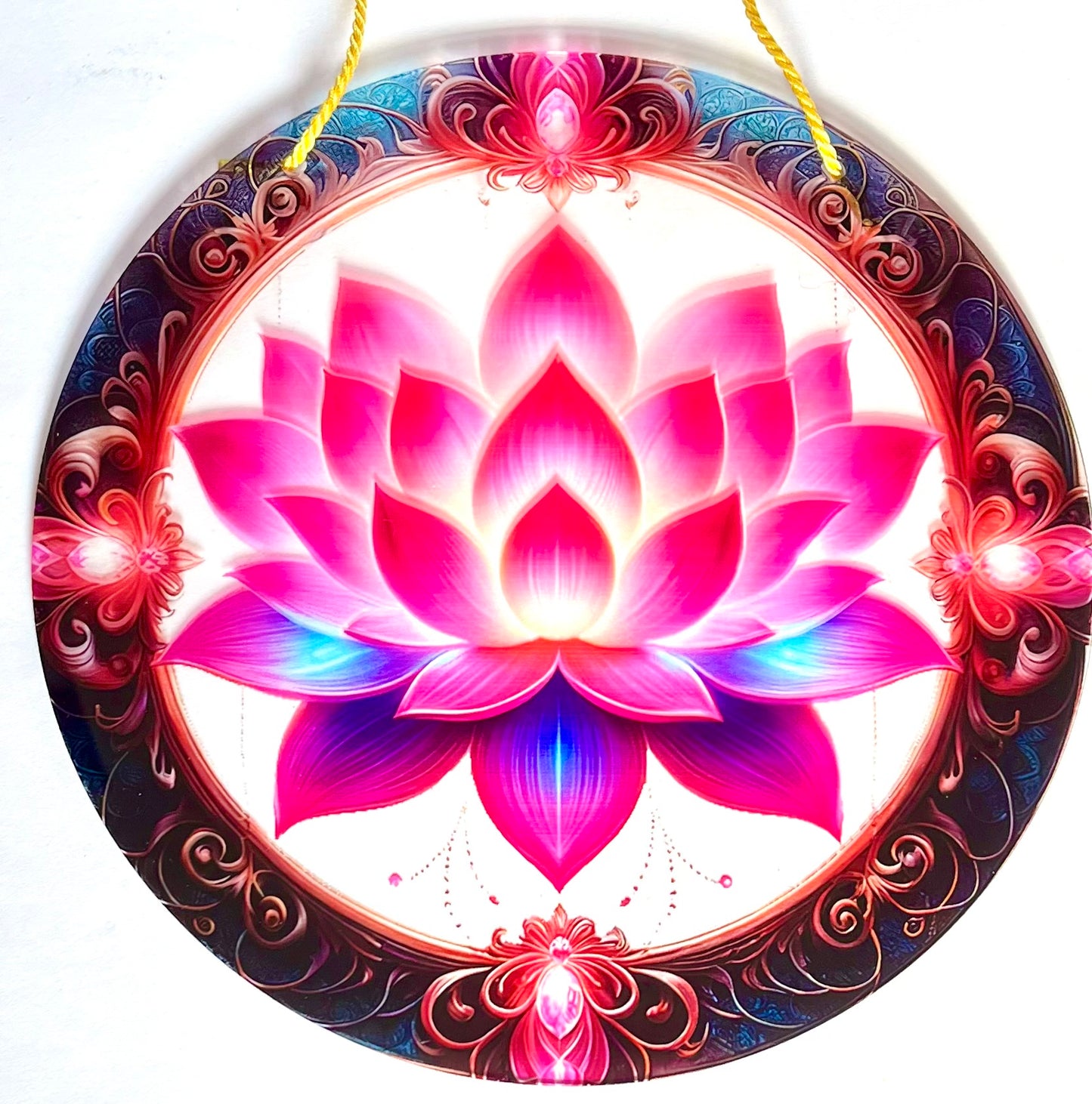 Suncatcher - pink lotus flower