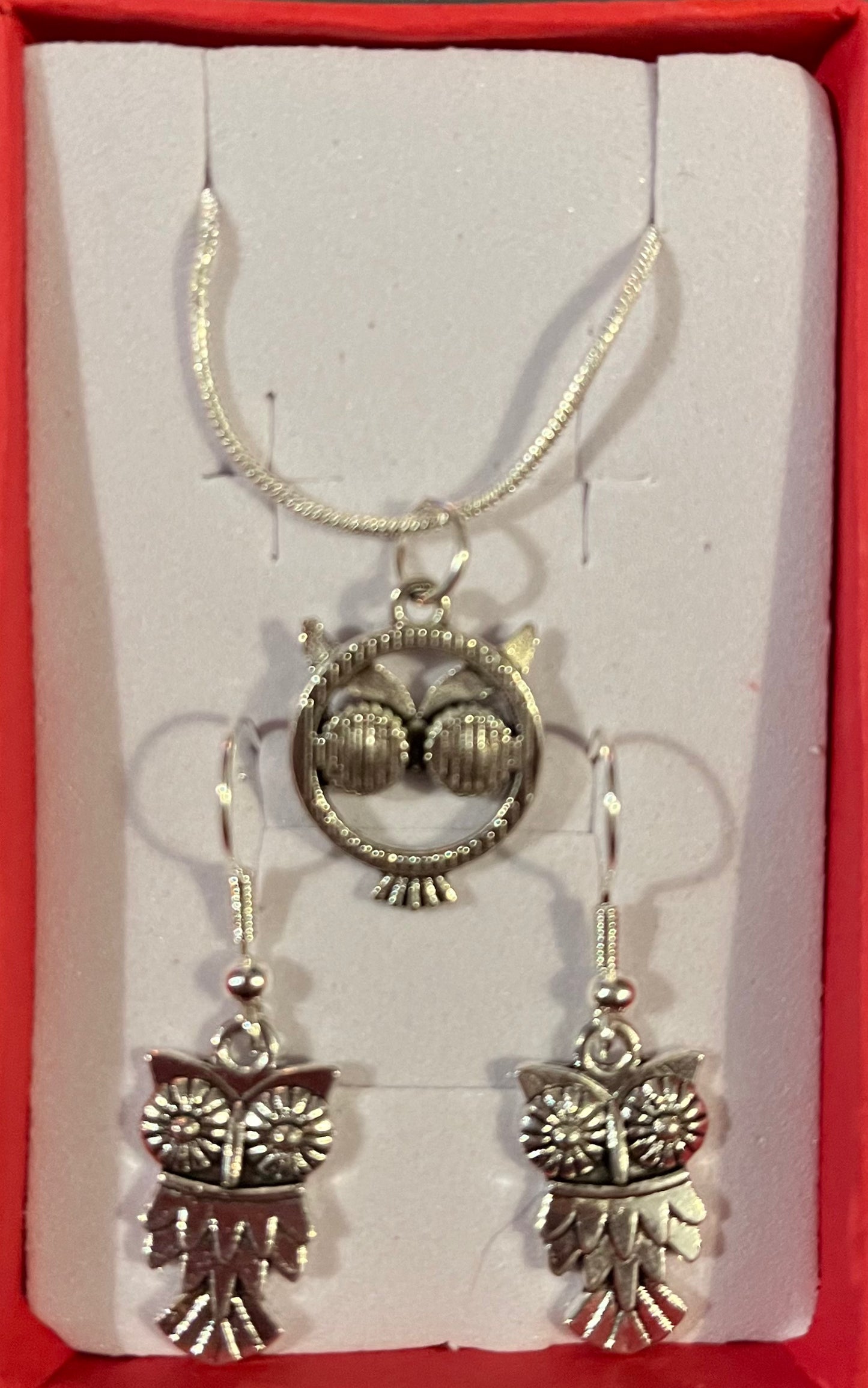 Owl - 2pc jewellery gift set.