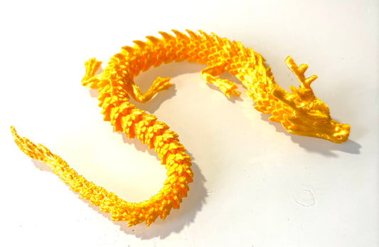 3D printed Dragon - Yellow