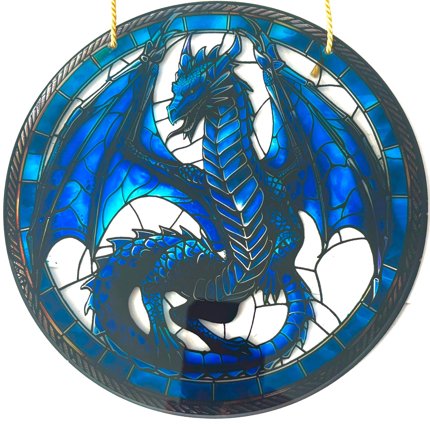 Dragon Suncatcher - blue