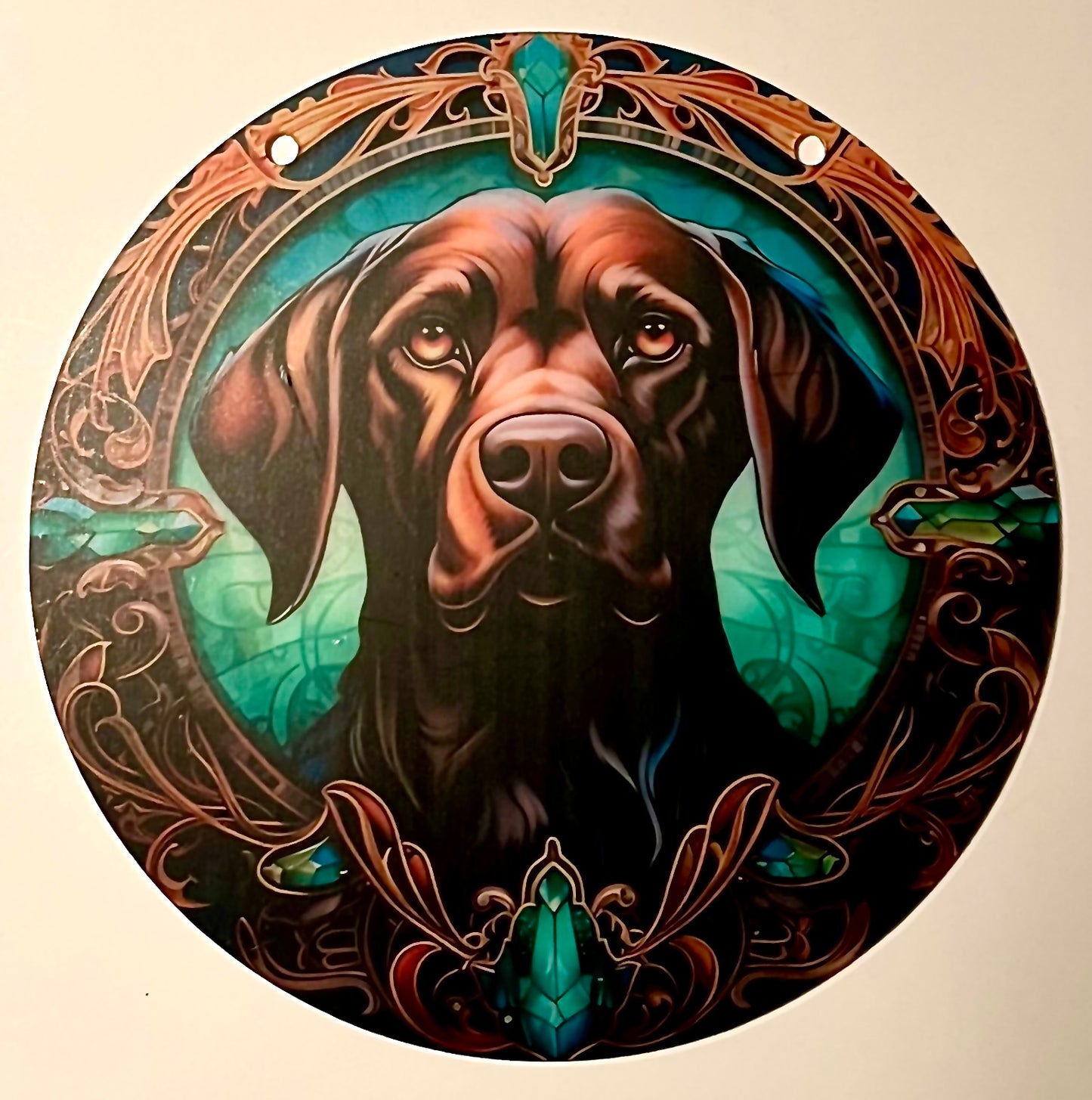 Dog suncatcher - Labrador (brown)
