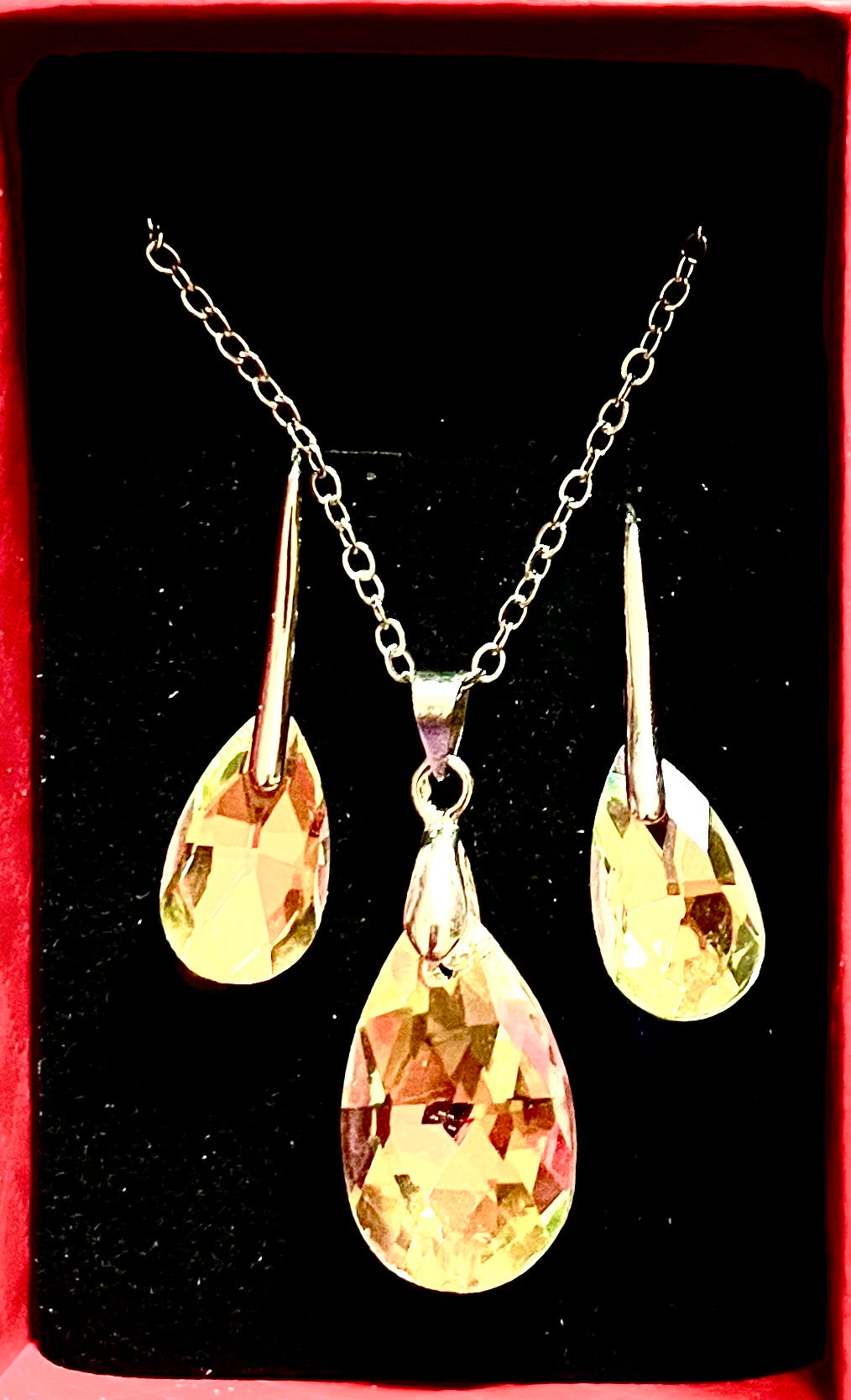 Jewellery 2pc gift set - opaque prism style