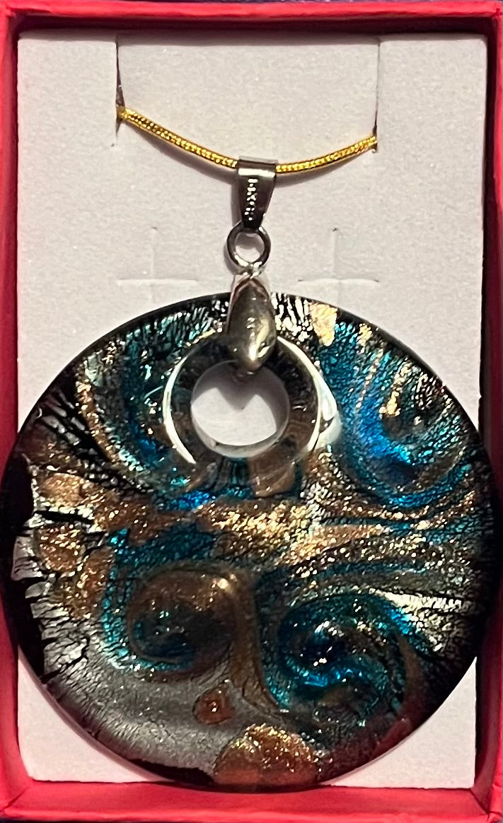 Necklace - peacock pattern