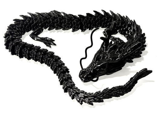 3D printed large Dragon - black