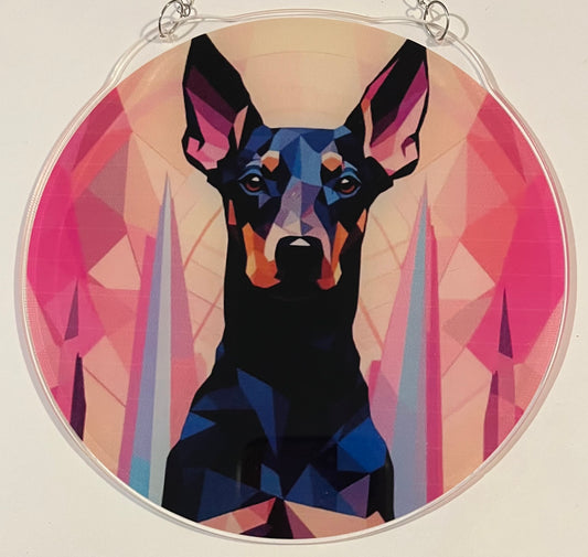 Dog Suncatcher - Doberman