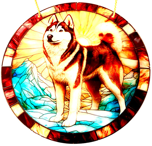 Dog Suncatcher - Husky