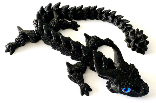 3D printed  Bull Dragon.- Black