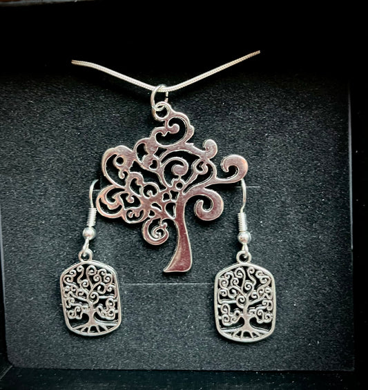 Tree of life jewellery gift set