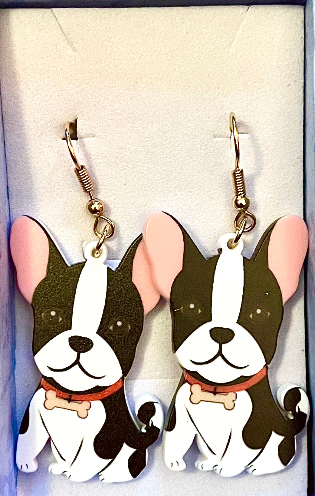 Earrings - French bulldog