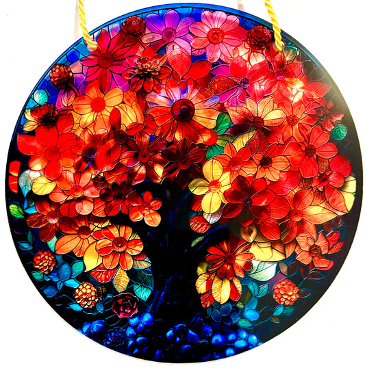 Tree of life Suncatcher - floral tree style 23
