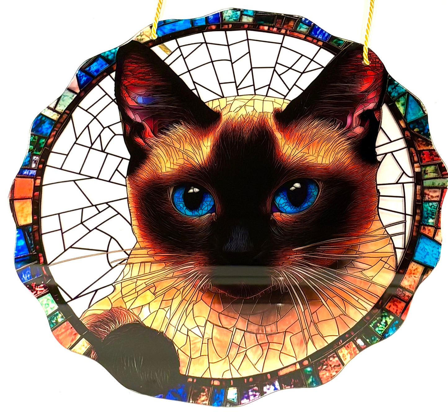 Large cat - suncatcher Siamese