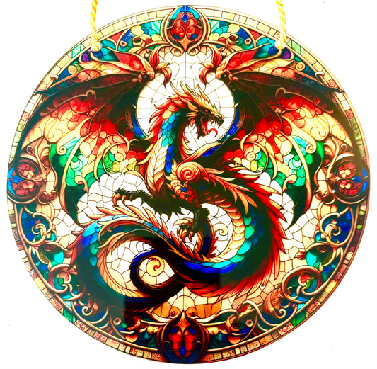 Dragon Suncatcher - multicoloured