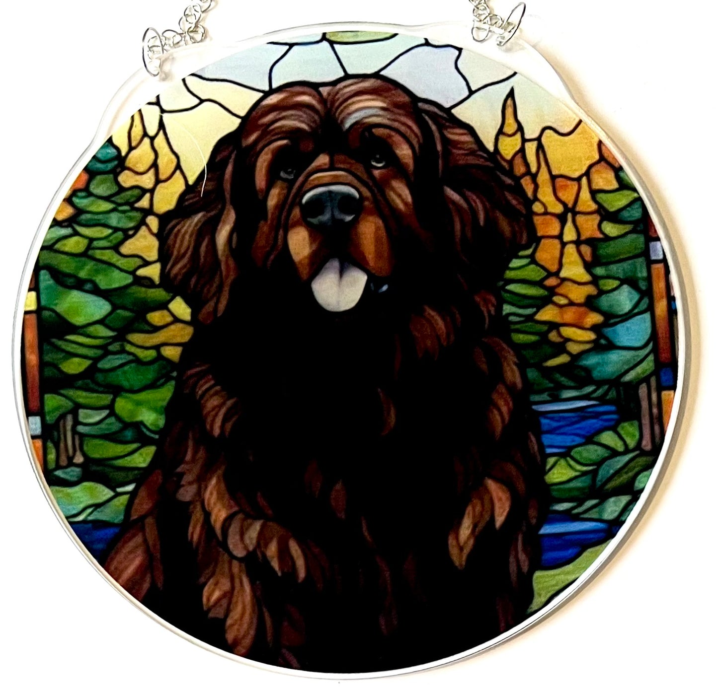 Dog suncatcher- Newfoundland (Brown)