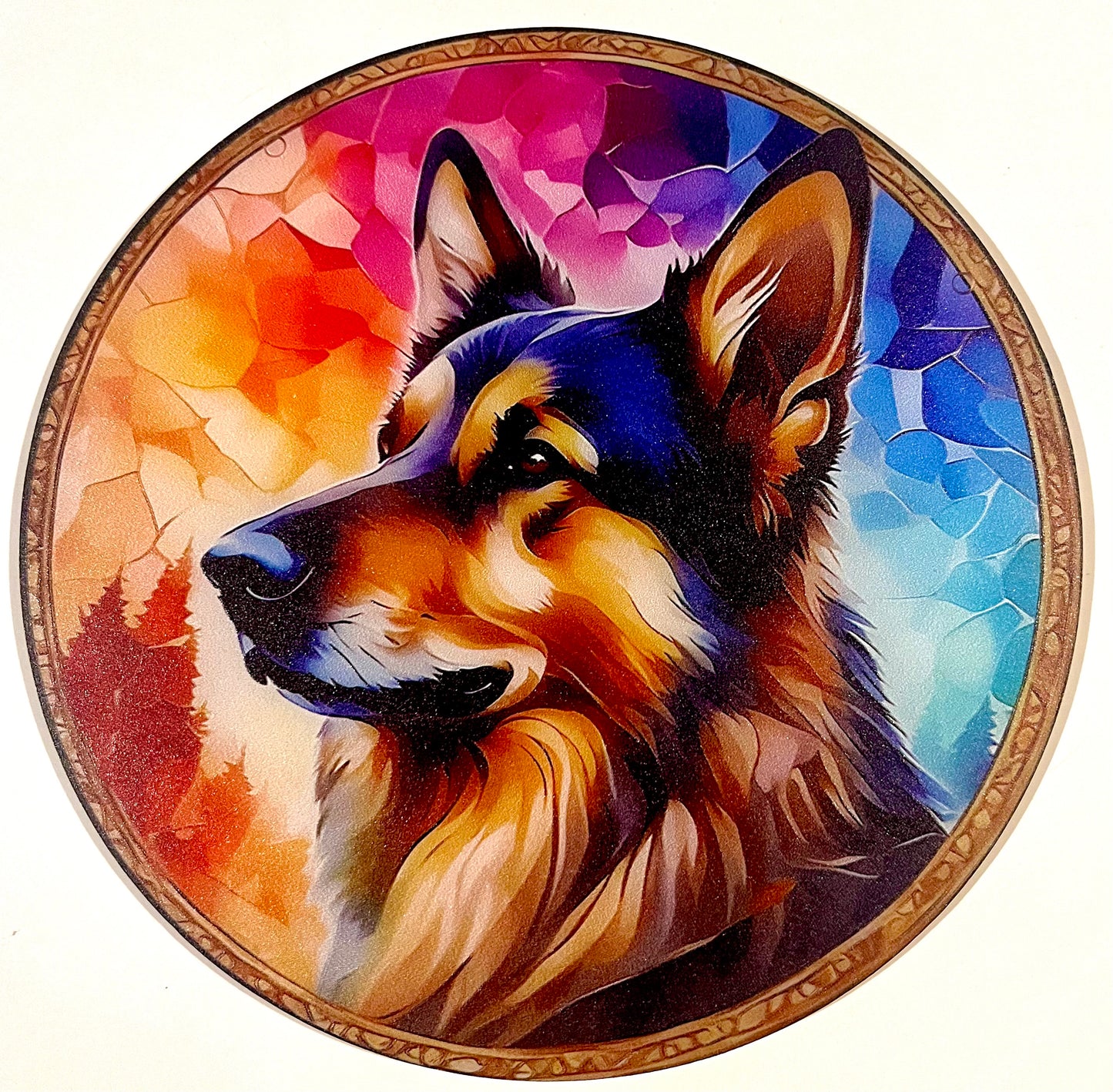 Dog suncatcher - Alsatian /German Shepherd