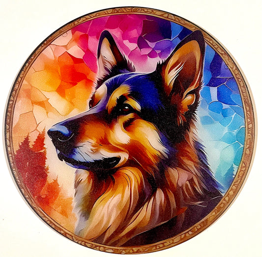 Dog suncatcher - Alsatian /German Shepherd