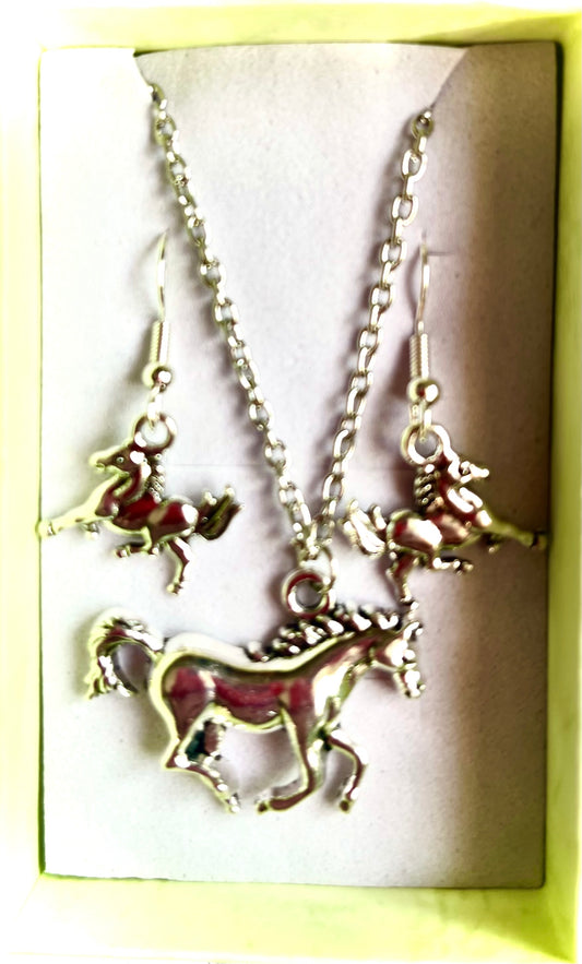 Horse 2pc jewellery gift set