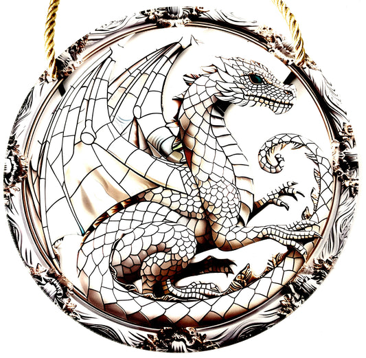 Dragon Suncatcher- Albino