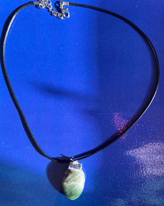 Green Moss Agate jewellery necklace