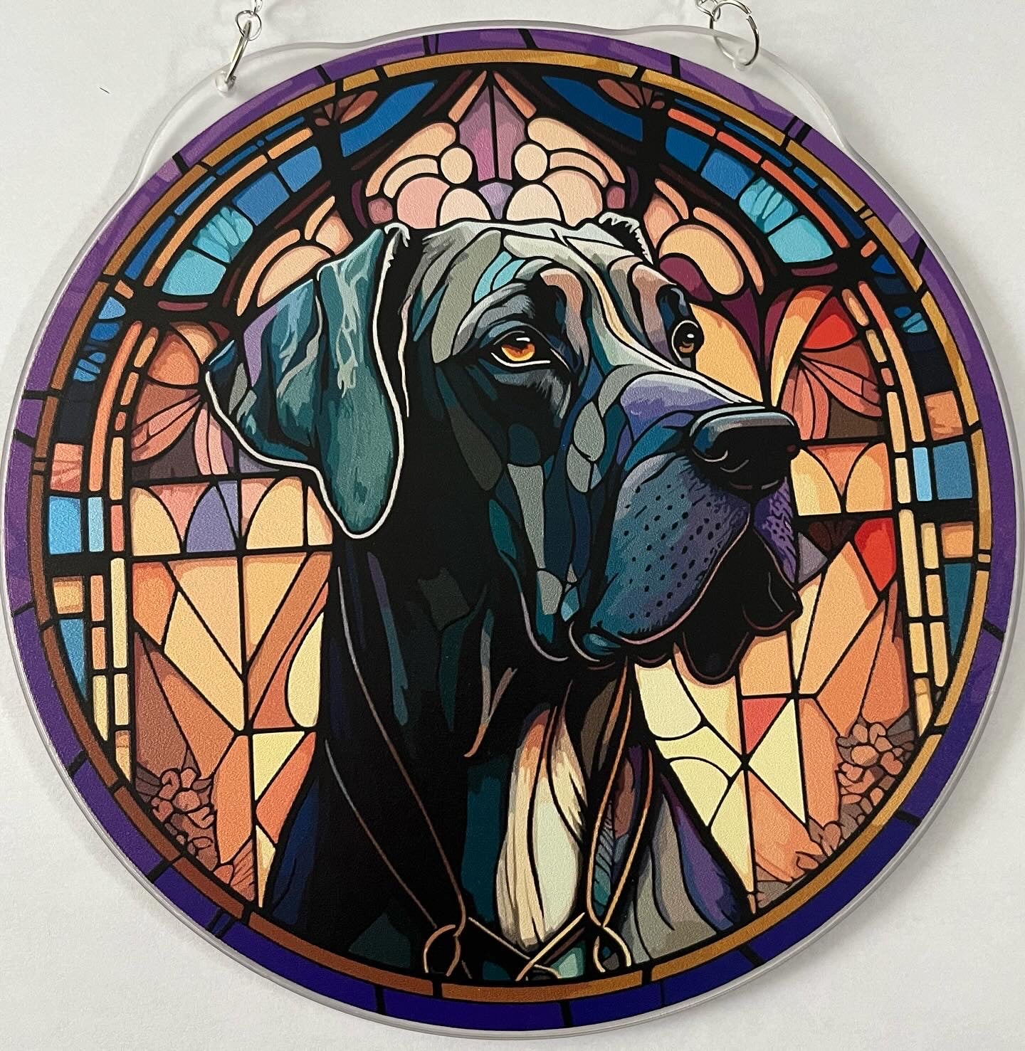 Dog suncatcher - Great Dane (black)
