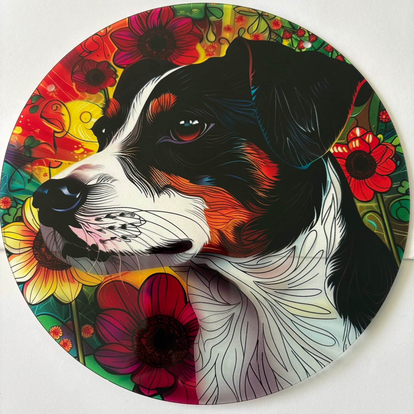 Dog Suncatcher - Jack Russell tri-coloured