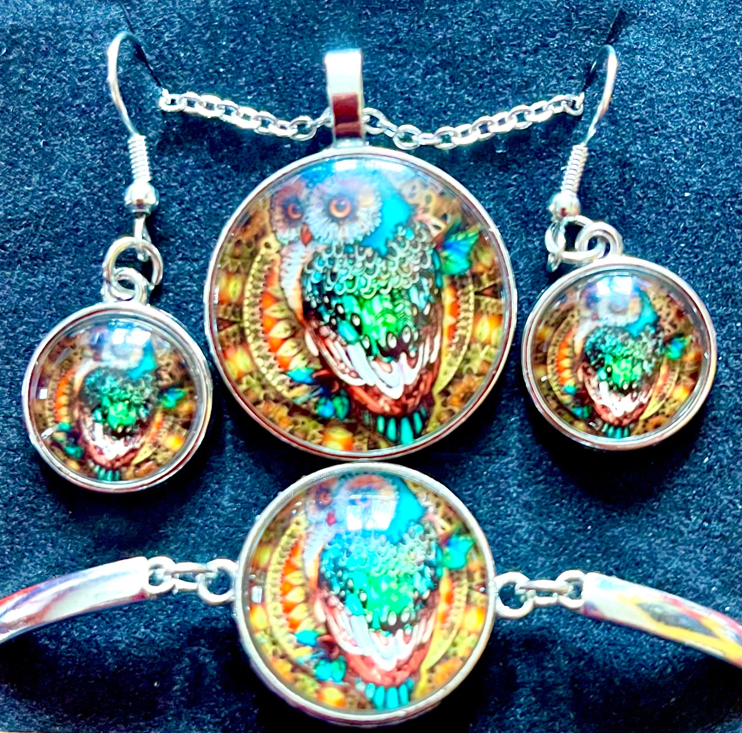 3pc jewellery set - owl