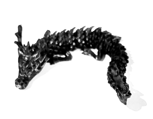 3D printed small Dragon - black