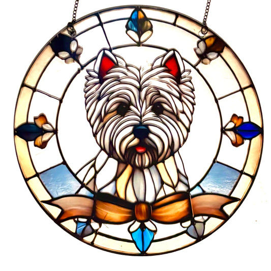 Dog Suncatcher - West Highland Terrier White
