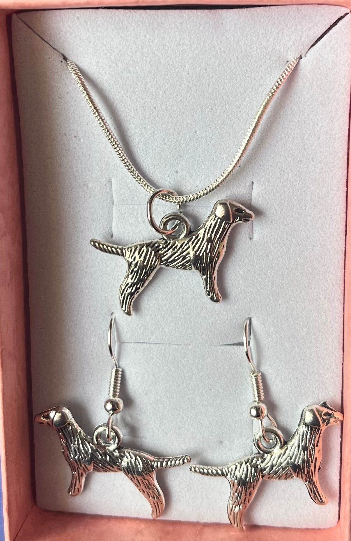 Dog Retriever 2pc jewellery gift set