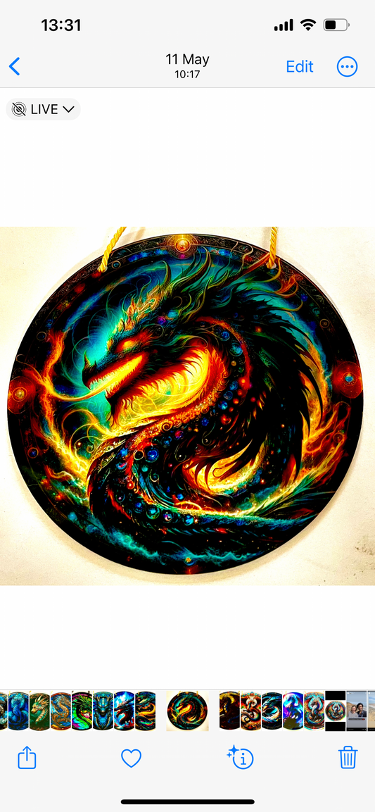 Dragon Suncatcher - Chinese multicoloured