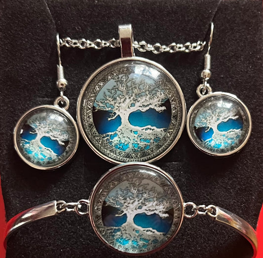 3pc jewellery set - tree of life