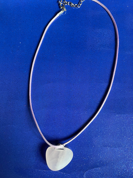 Rose quart jewellery necklace
