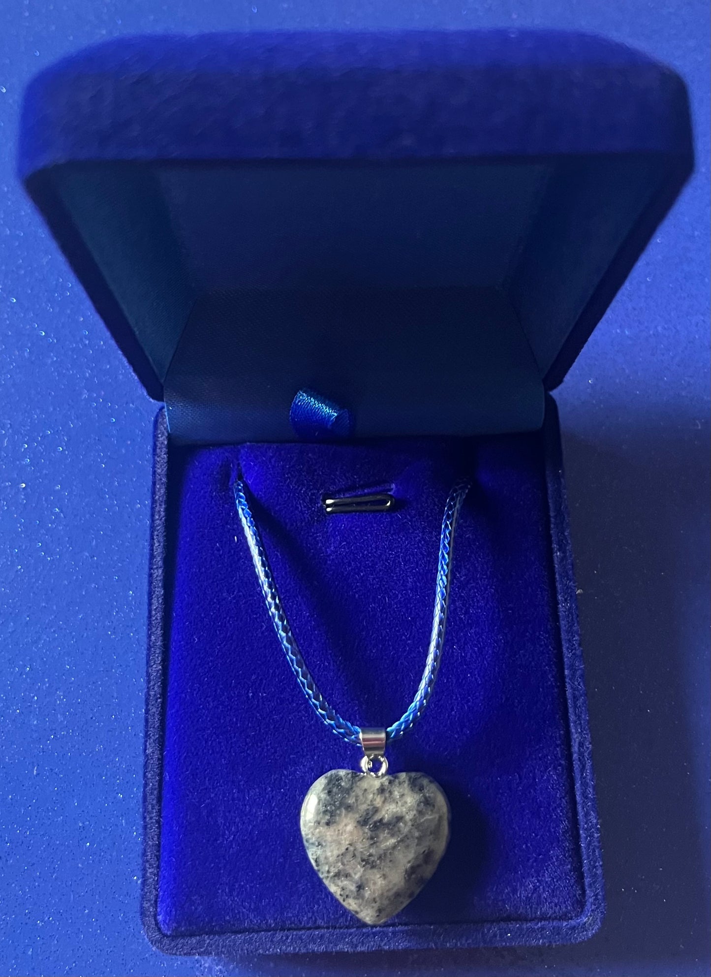 Sodalite cord heart necklace jewellery