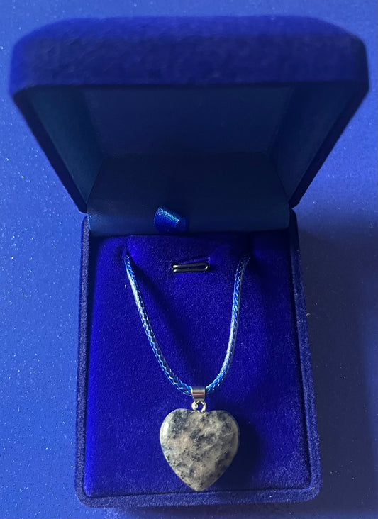 Sodalite cord heart necklace jewellery
