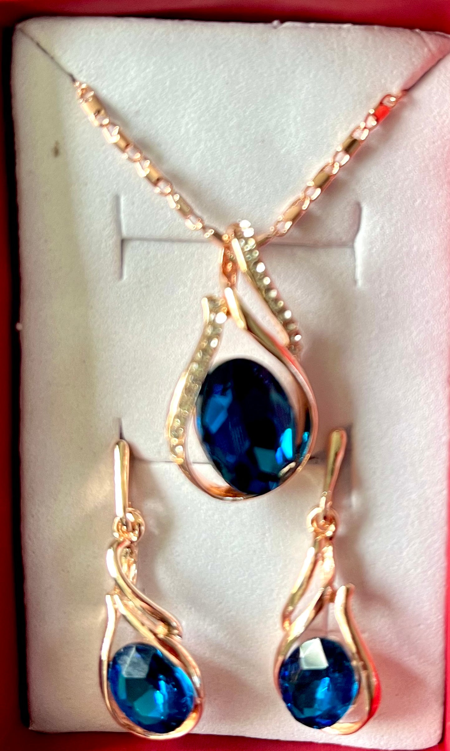 Jewellery 2pc set - dark blue
