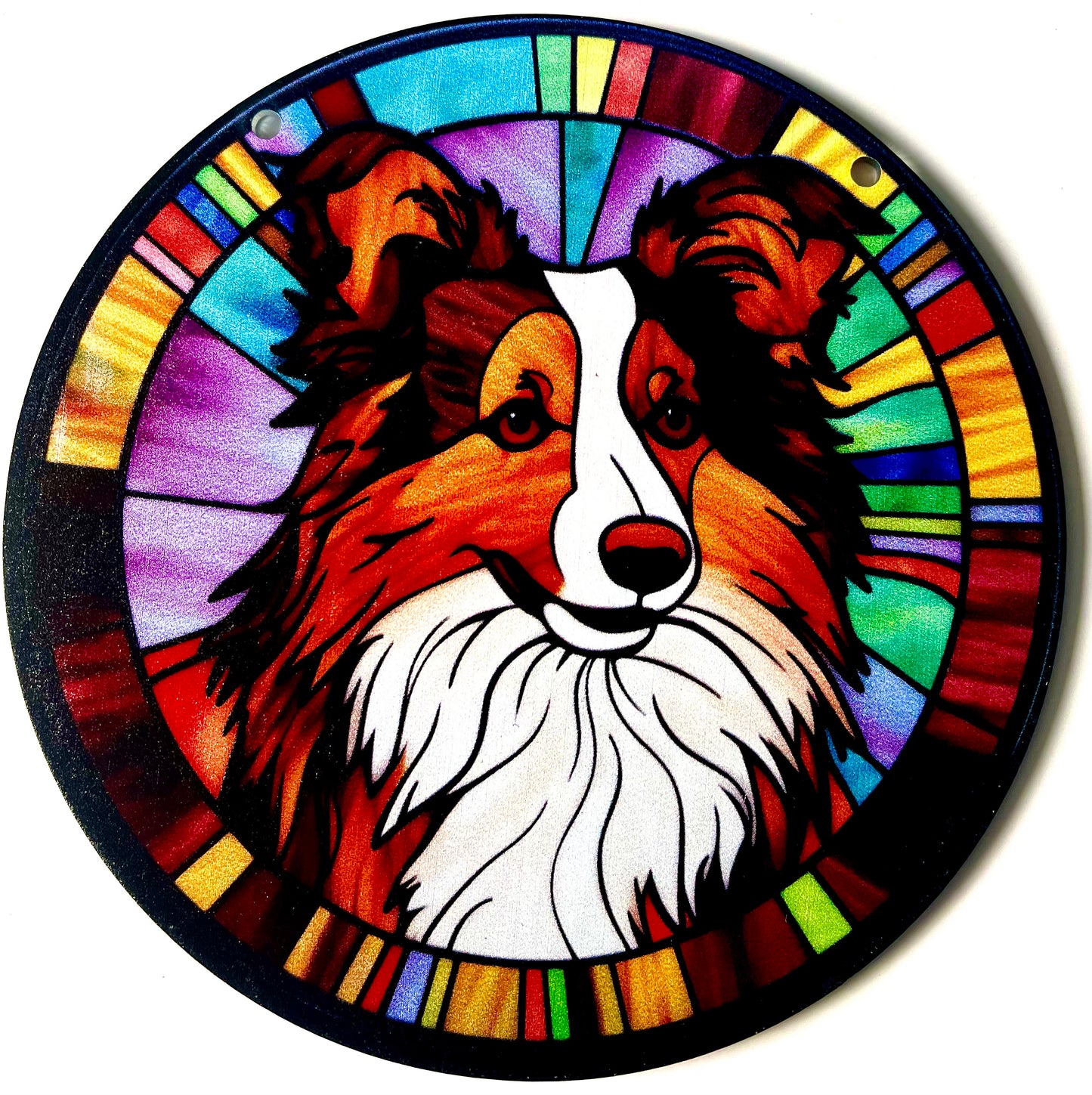 Dog suncatcher - Sable Collie
