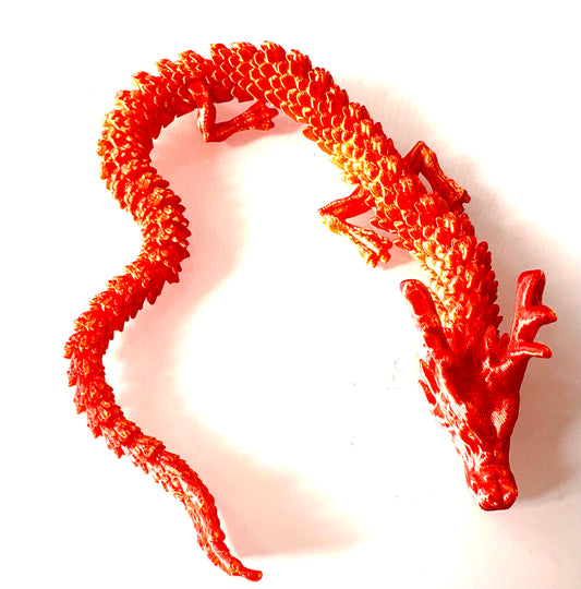 3D Printed Dragon - orange