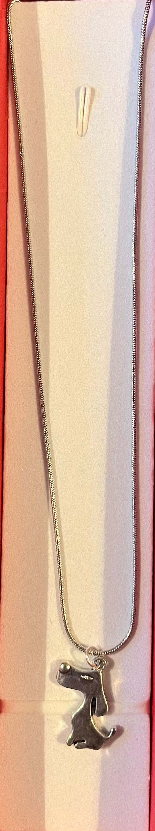 Necklace - Cartoon dog silhouette
