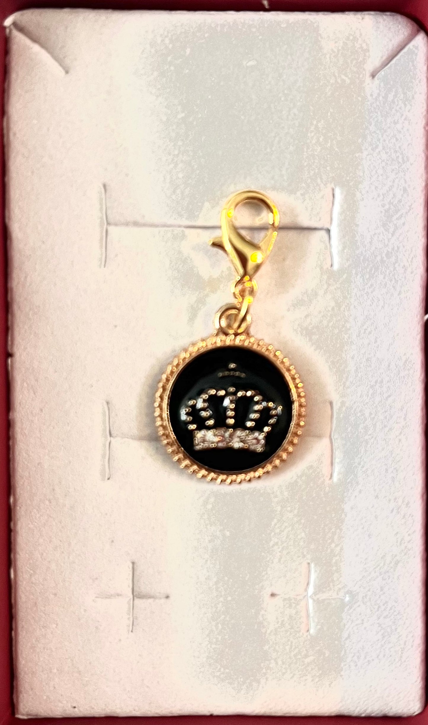 Dog charm - Black Crown
