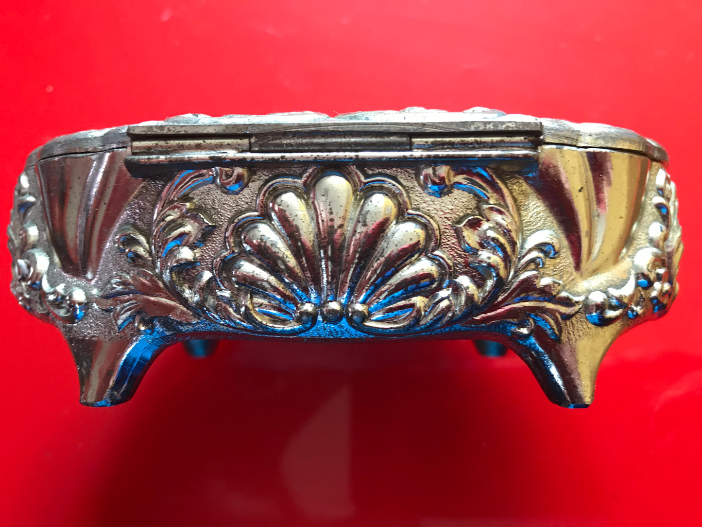 1950/60’s Trinket jewellery lidded/ lined box 2nd hand
