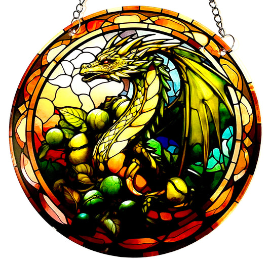 Dragon suncatcher - green