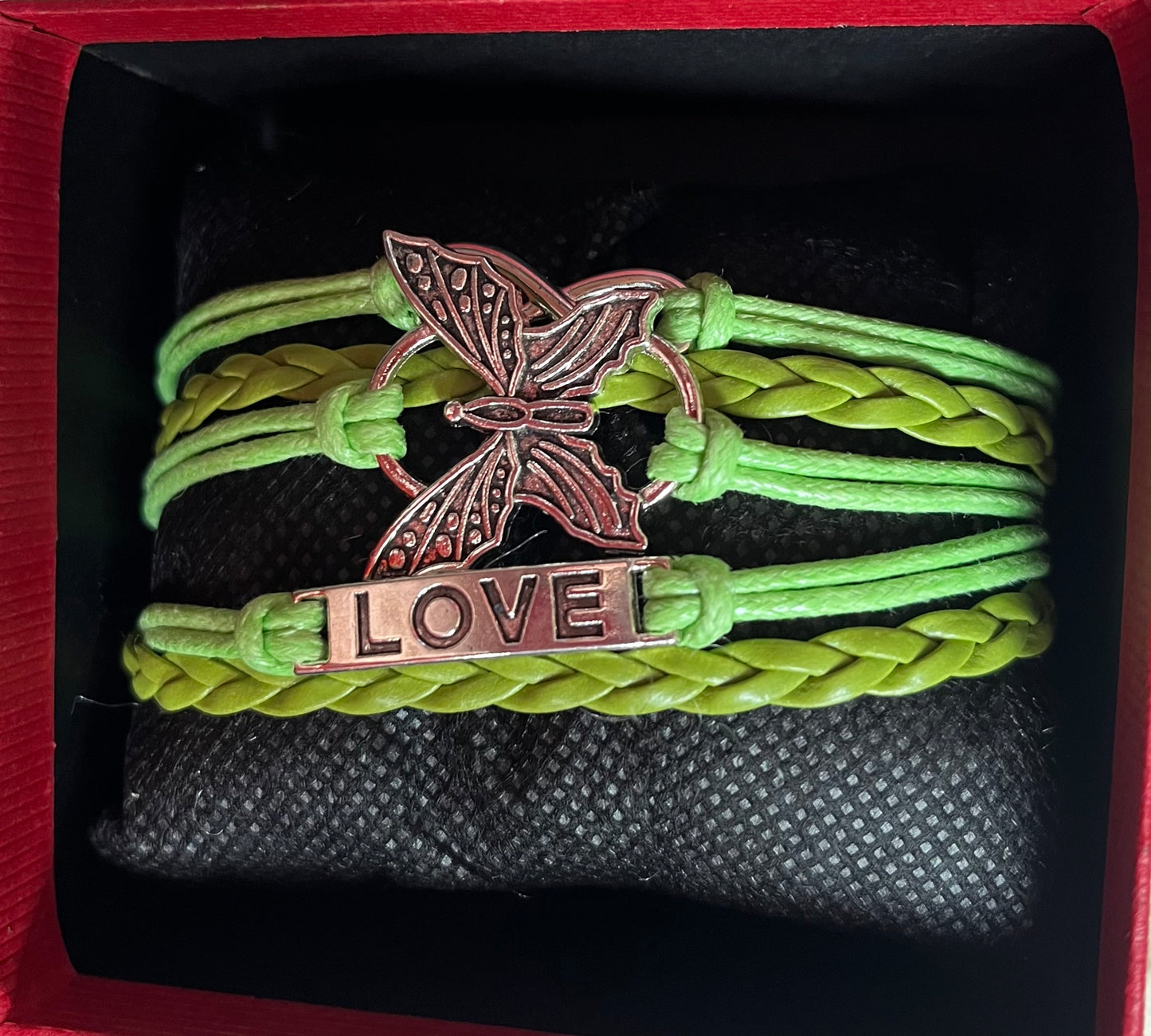 5 strand leather bracelet jewellery