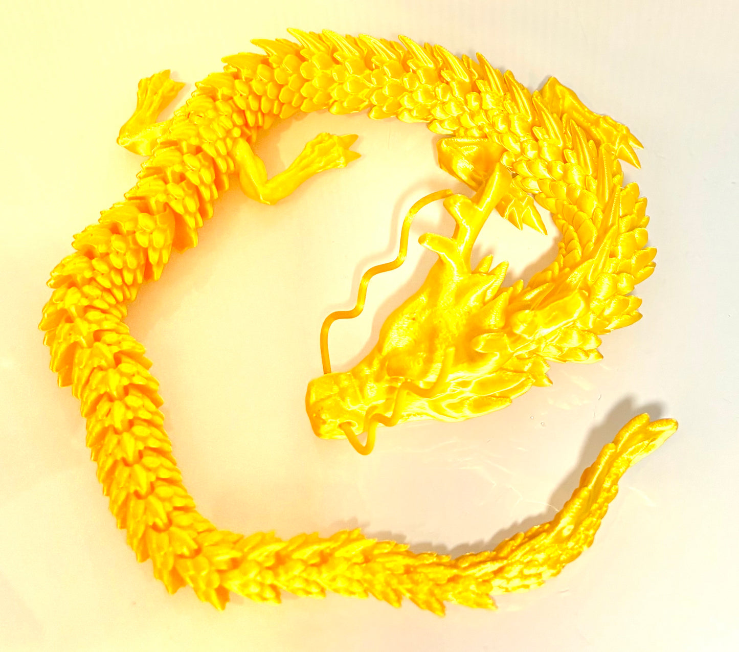 3D printed large Dragon - yellow