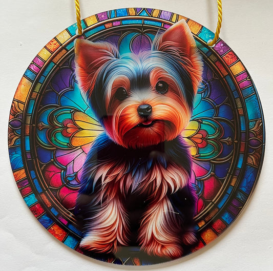 Dog suncatcher - Yorkshire Terrier pup